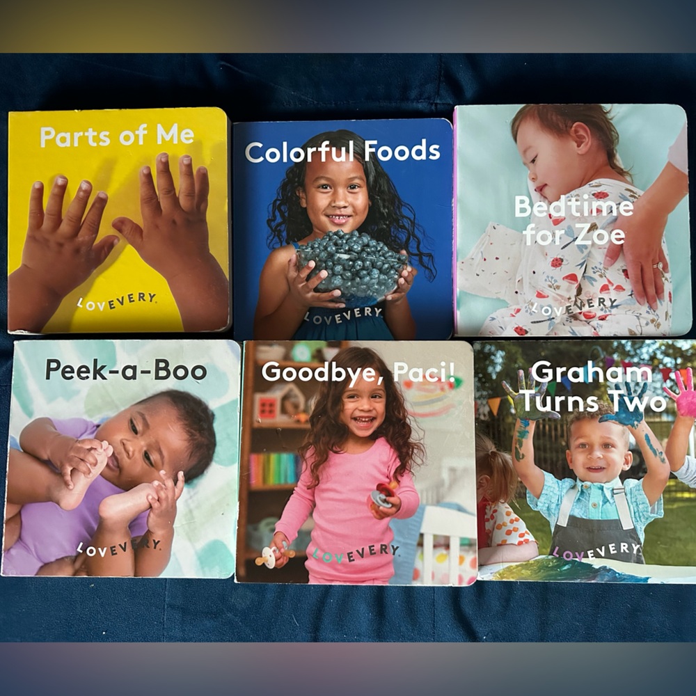 Lovevery 6 Board Books Lot